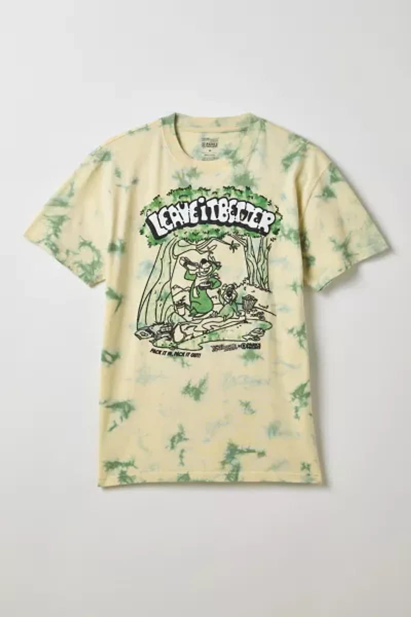 Parks Project X Yogi Bear Leave It Better Graphic Tie-Dye Tee