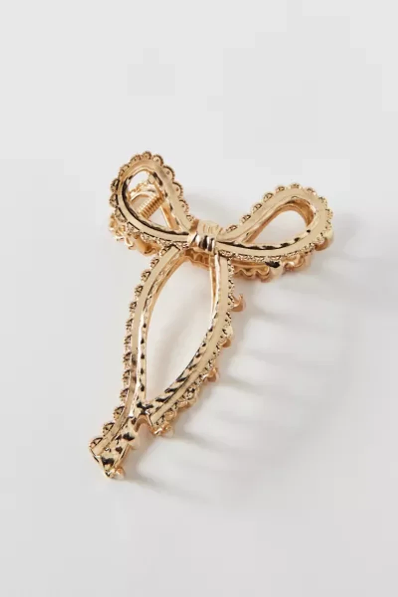 Juliette Metal Hair Bow Claw Clip