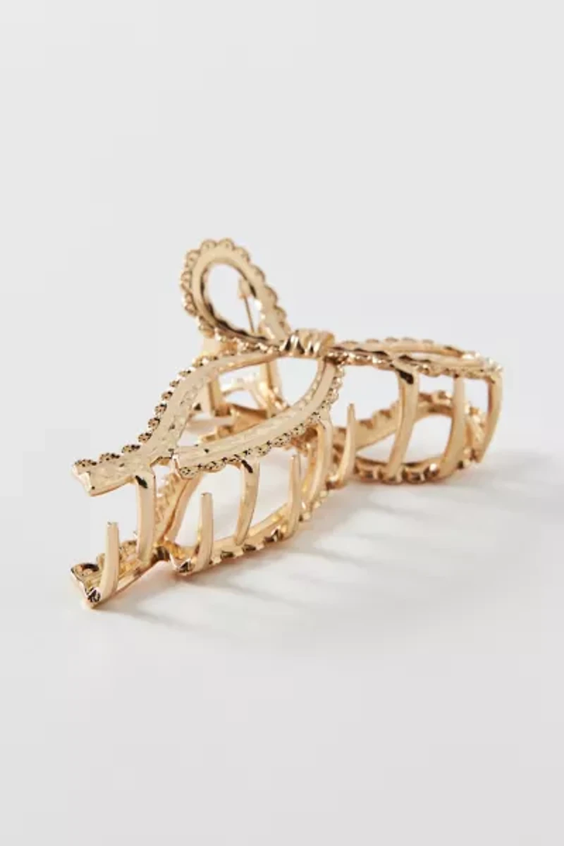 Juliette Metal Hair Bow Claw Clip
