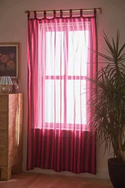 Striped Patterned Window Panel