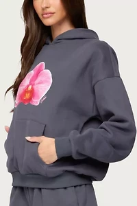Edikted Orchid Babe Hoodie Sweatshirt