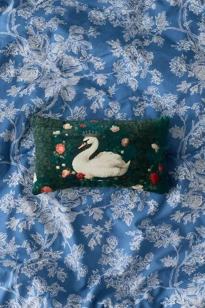 Renaissance Critters Velvet Throw Pillow