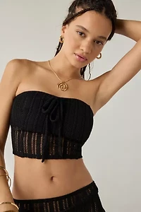 UO Under The Sun Semi-Sheer Knit Tube Top + Maxi Skirt Set