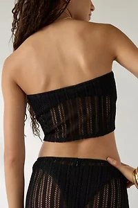 UO Under The Sun Semi-Sheer Knit Tube Top + Maxi Skirt Set