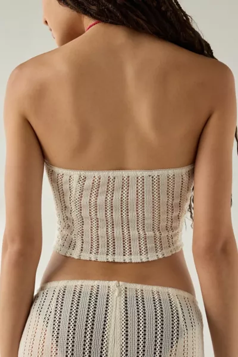 UO Under The Sun Semi-Sheer Knit Tube Top + Maxi Skirt Set