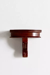 Corinne Carved Mango Wood Wall Shelf