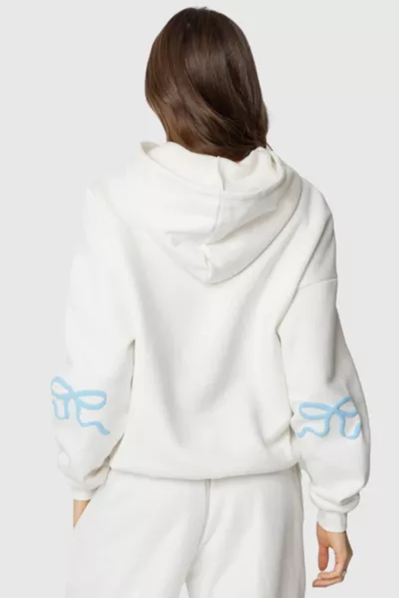 Edikted Bonney Bow Detail Hoodie Sweatshirt