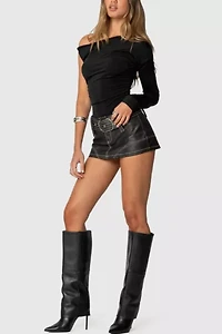 Edikted Asymmetric Off Shoulder Bodysuit