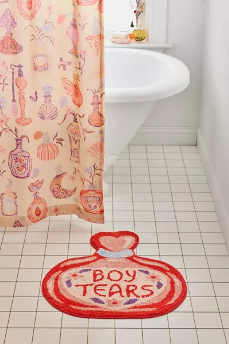 Boy Tears Potion Shaped Tufted Bath Mat