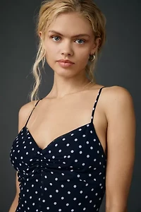 UO Over The Horizon Fit-And-Flare Chiffon Mini Dress