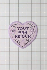 Tout Par Amour Heart Shaped Tufted Bath Mat