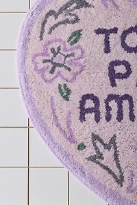 Tout Par Amour Heart Shaped Tufted Bath Mat
