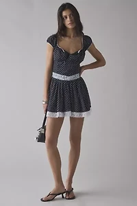 UO Lottie Dottie Mini Dress