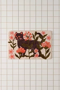 Wren Kitty Plush Tufted Bath Mat