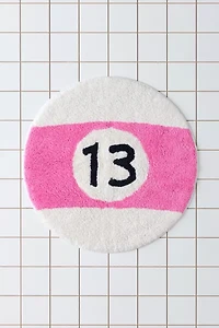 13 Pool Ball Shaped Plush Tufted Bath Mat