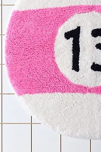 13 Pool Ball Shaped Plush Tufted Bath Mat