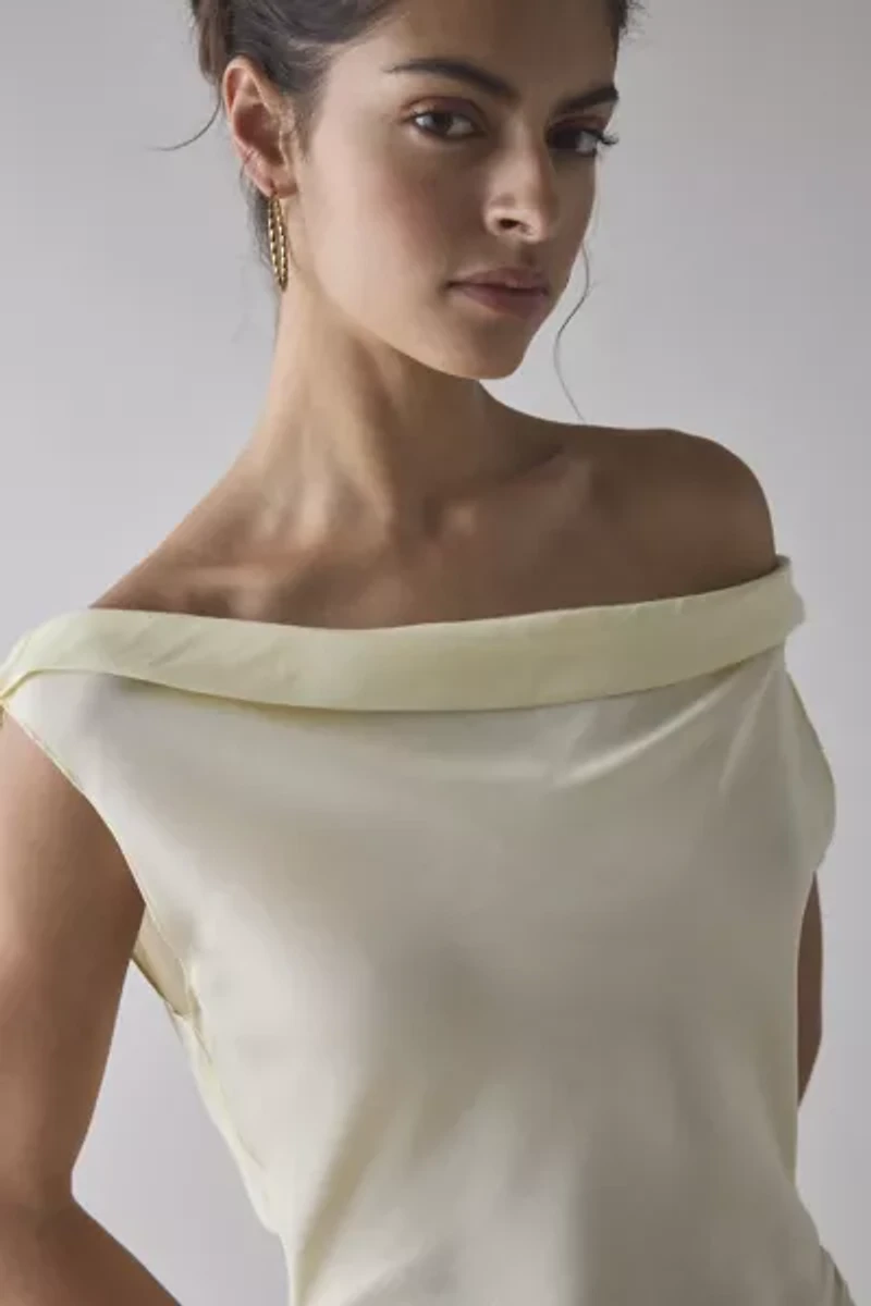 Lioness Sweetheart Asymmetrical Off-The-Shoulder Mini Dress