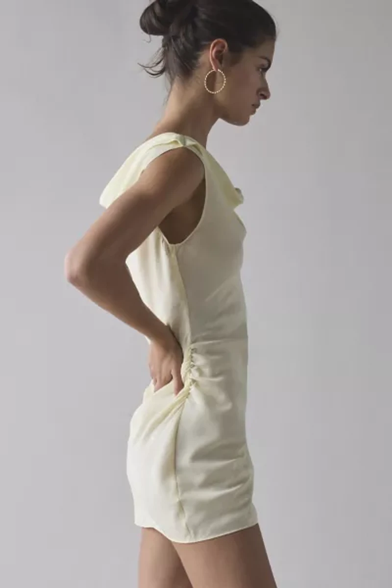 Lioness Sweetheart Asymmetrical Off-The-Shoulder Mini Dress