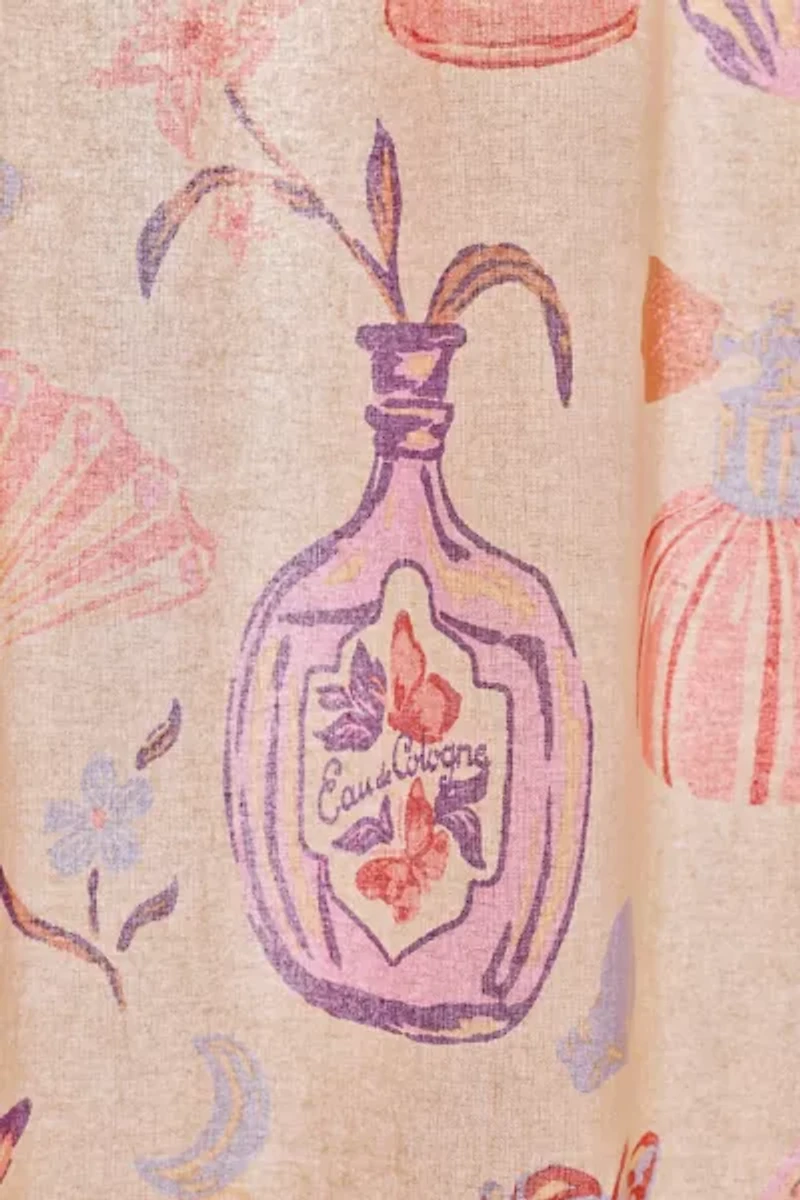 Perfume Bottle Patterned Shower Curtain