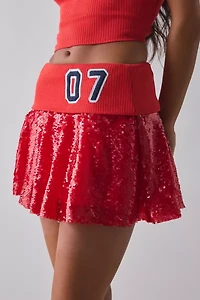 UO Good Game Chaser Tube Top + Sequin Skirt 2-Piece Set