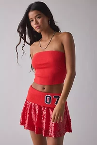 UO Good Game Chaser Tube Top + Sequin Skirt 2-Piece Set