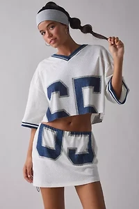 UO Good Game Quarterback Cutie Jersey Skort 2-Piece Set