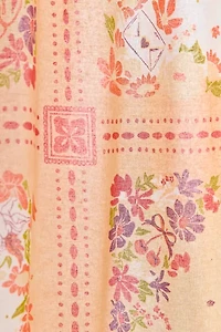 Beatrice Floral Patterned Shower Curtain
