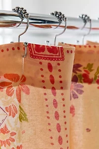 Beatrice Floral Patterned Shower Curtain