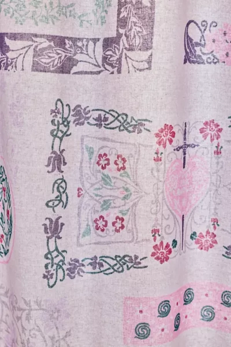 Aurelia Floral Patterned Shower Curtain