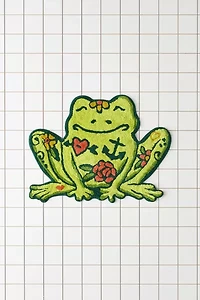 Tatted Frog Shaped Tufted Bath Mat