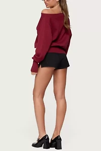 Edikted Jagger Low Rise Denim Shorts