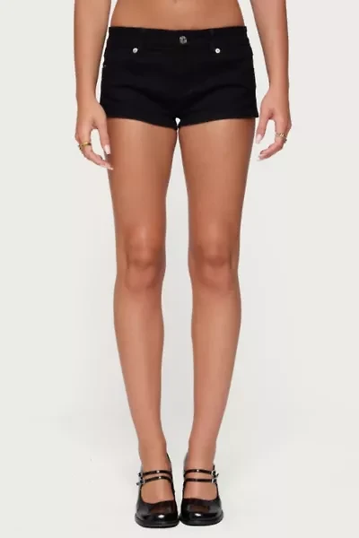 Edikted Jagger Low Rise Denim Shorts