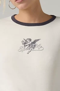 Spoil Me Graphic Raglan Long Sleeve Tee