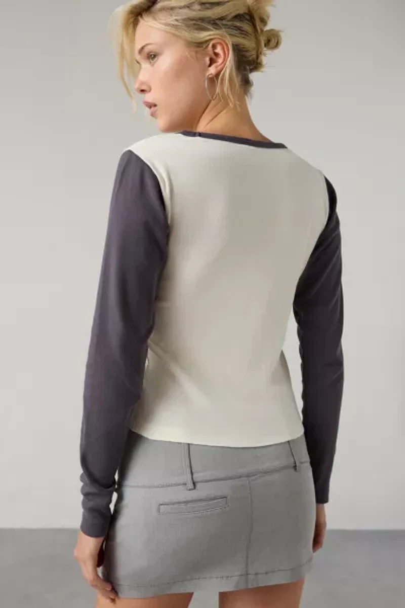 Spoil Me Graphic Raglan Long Sleeve Tee
