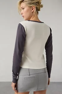 Spoil Me Graphic Raglan Long Sleeve Tee