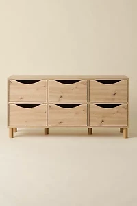 Rowan 6-Drawer Media Storage Console