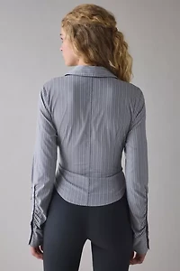 Kimchi Blue Penny Zip-Front Slim Shirt