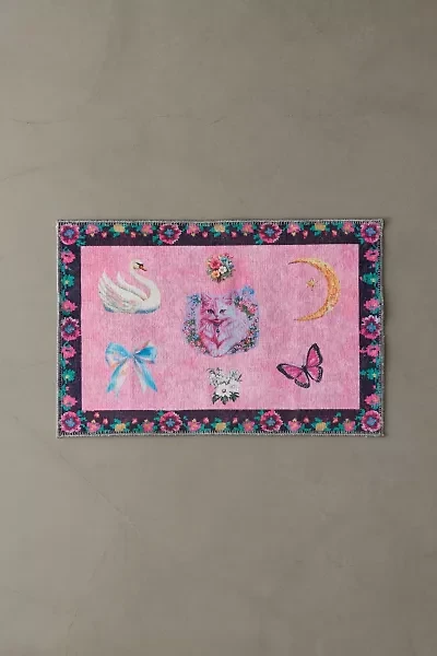 Maddie Coquette Washable Printed Rug