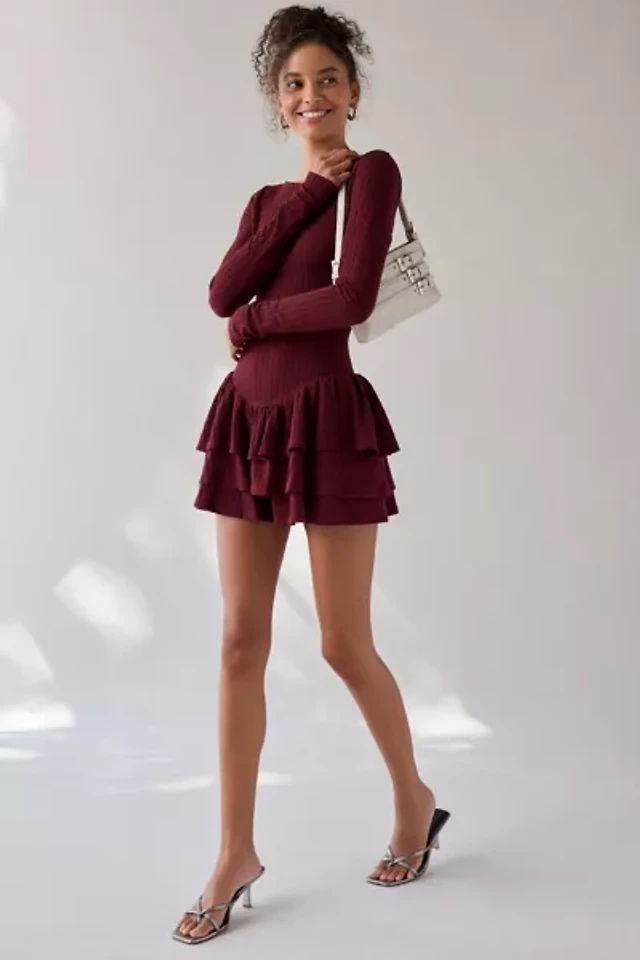 white lace drop waist dress Christobela Drop Waist Lace Mini Dress | White | Womens