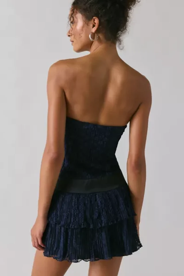 Kimchi Blue Vera Polka Dot Drop Waist Mini Dress | The Summit