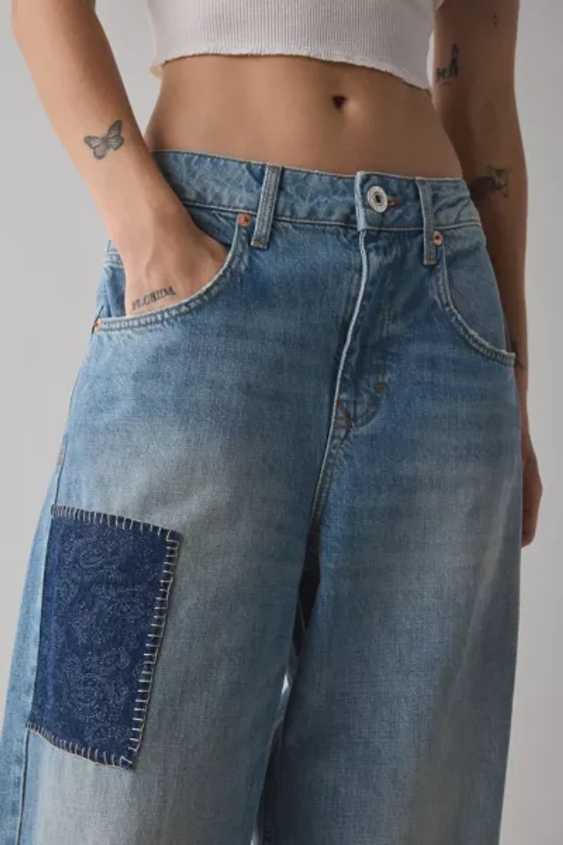 BDG Jaya Patchwork Baggy Boyfriend Jean