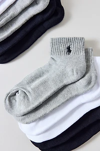 Polo Ralph Lauren Cushion Quarter Crew Sock 6-Pack