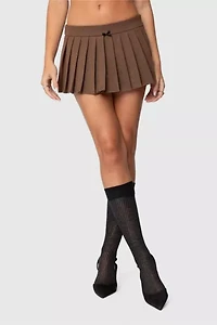 Edikted Palmer Plaid Pleated Mini Skort