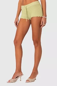 Edikted Danika Crochet Shorts
