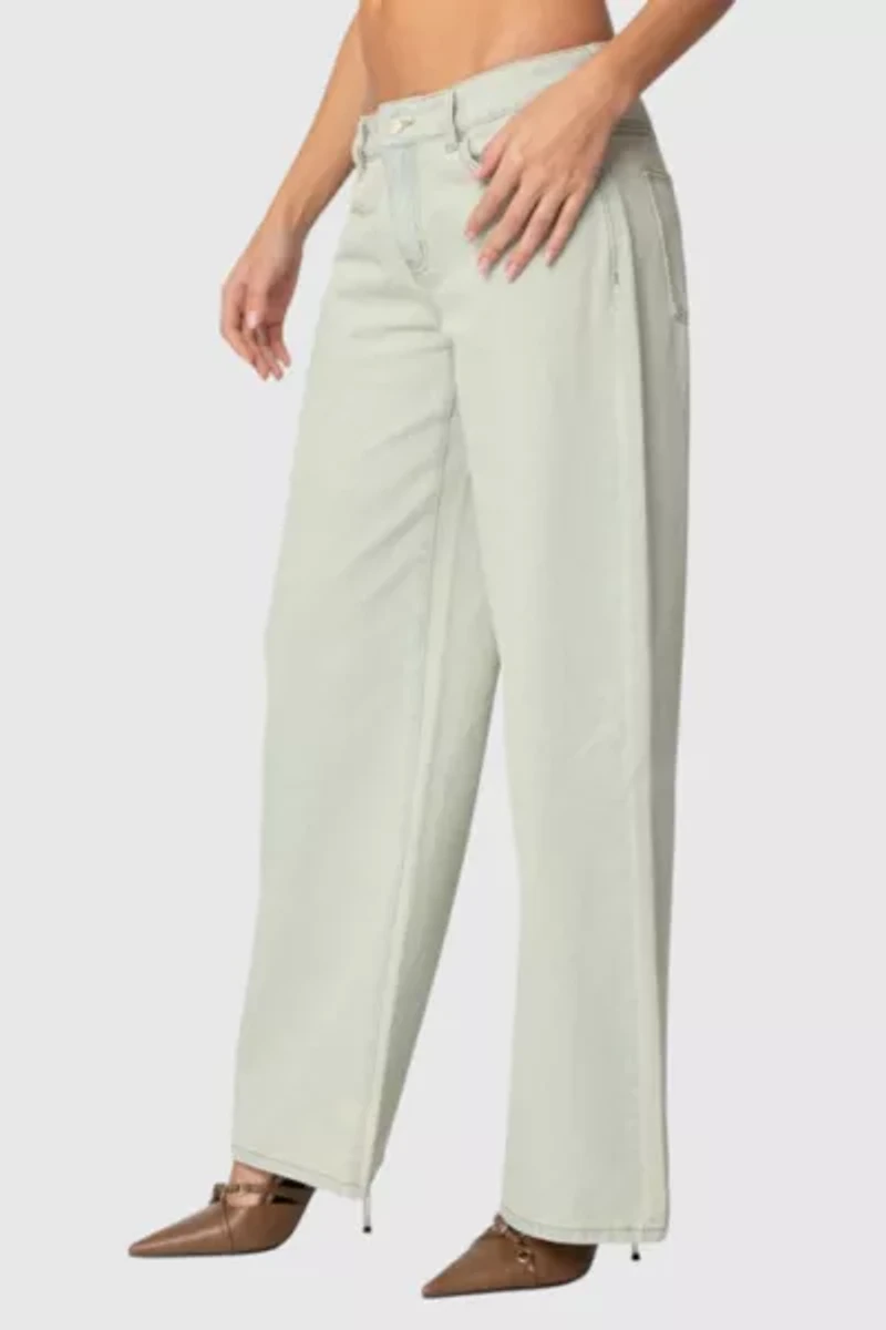 Edikted Raelynn Washed Low Rise Jean