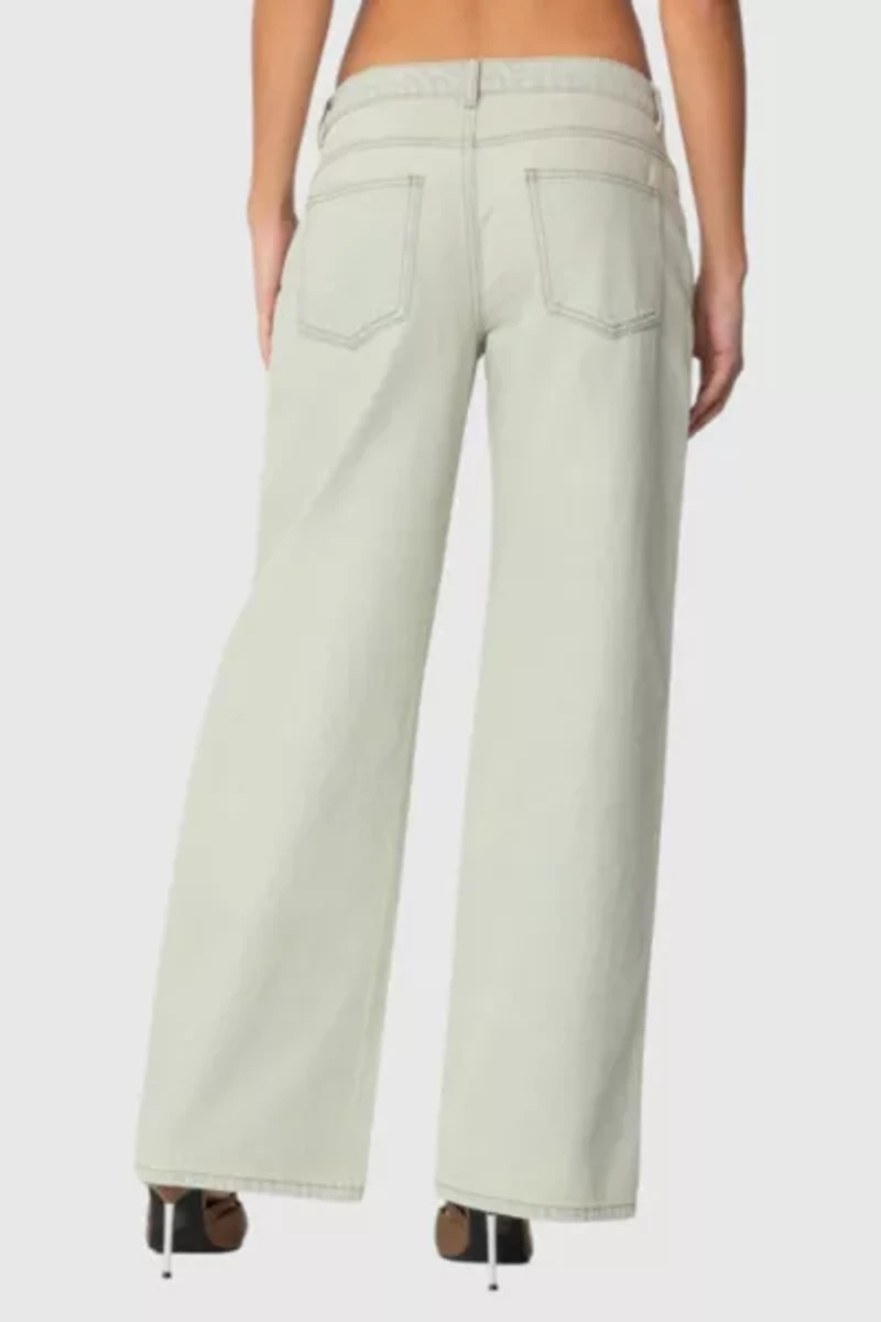Edikted Raelynn Washed Low Rise Jean