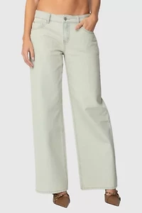 Edikted Raelynn Washed Low Rise Jean