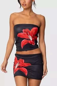 Edikted Tiger Blossom Mini Skirt