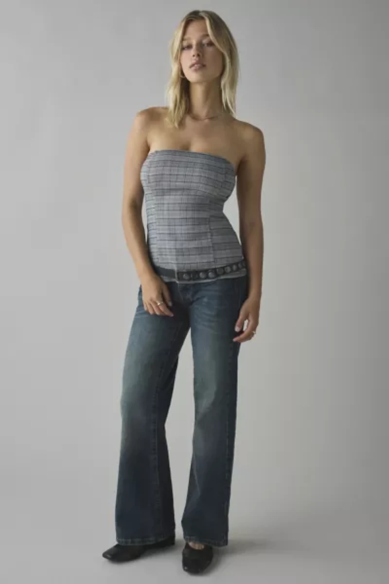 UO Zoe Strappy Open-Back Tube Top