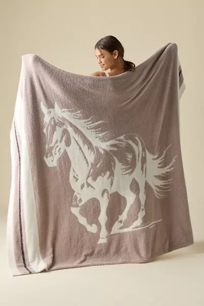 Barefoot Dreams CozyChic Stallion Throw Blanket